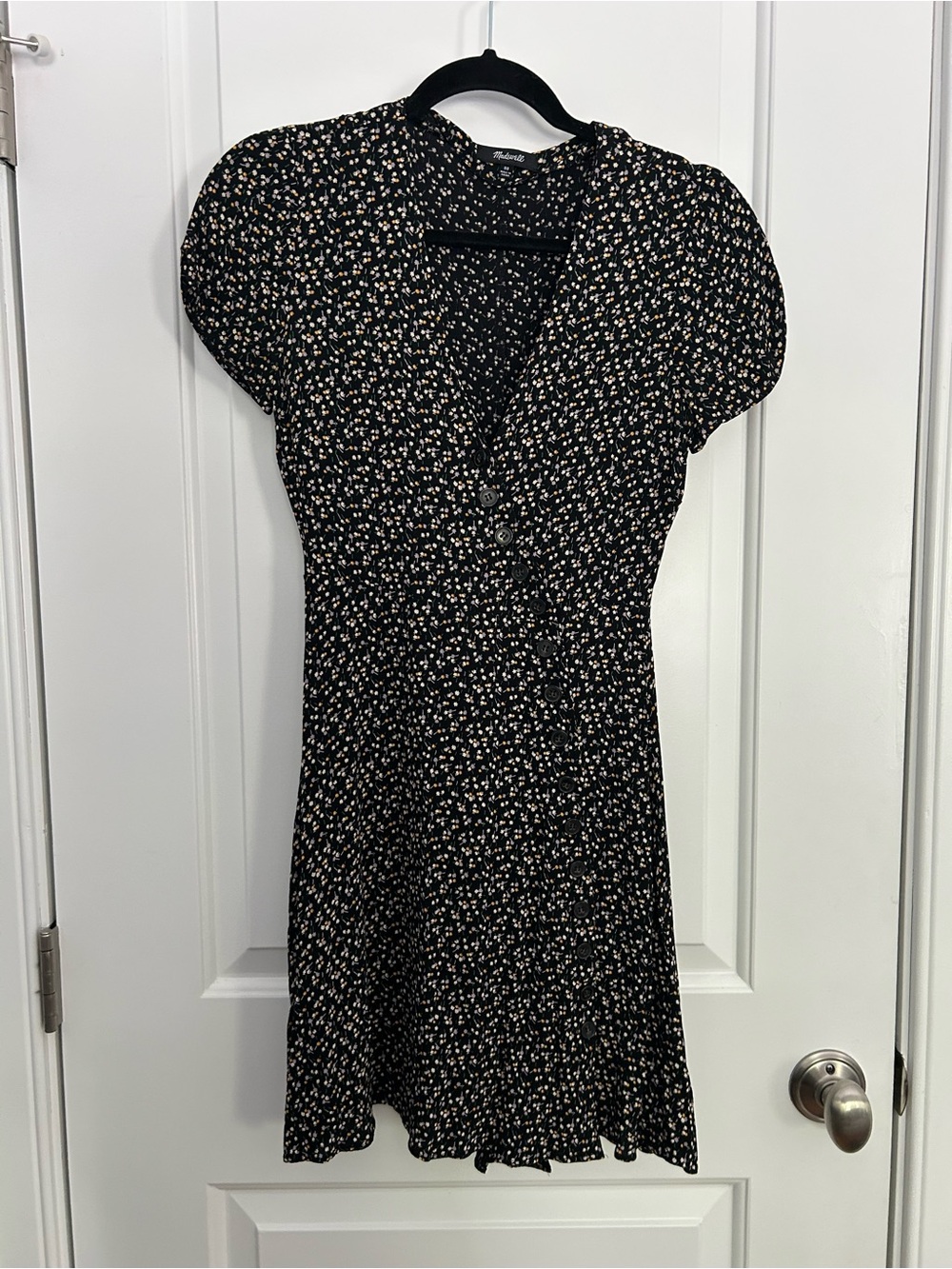 Madewell Button Wrap Dress In Playground Posies
